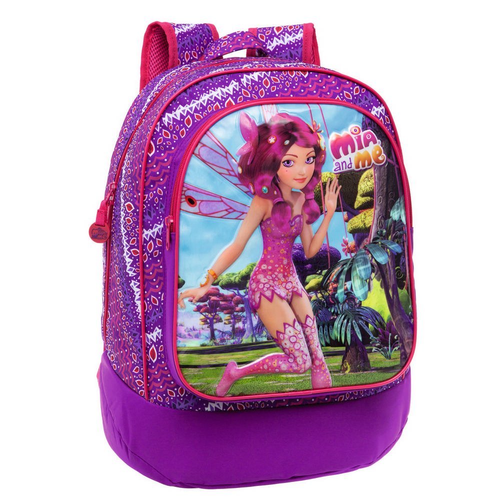 Mia & Me 2162651 Hada Mia Mochila Adaptable a Carro, Color Morado