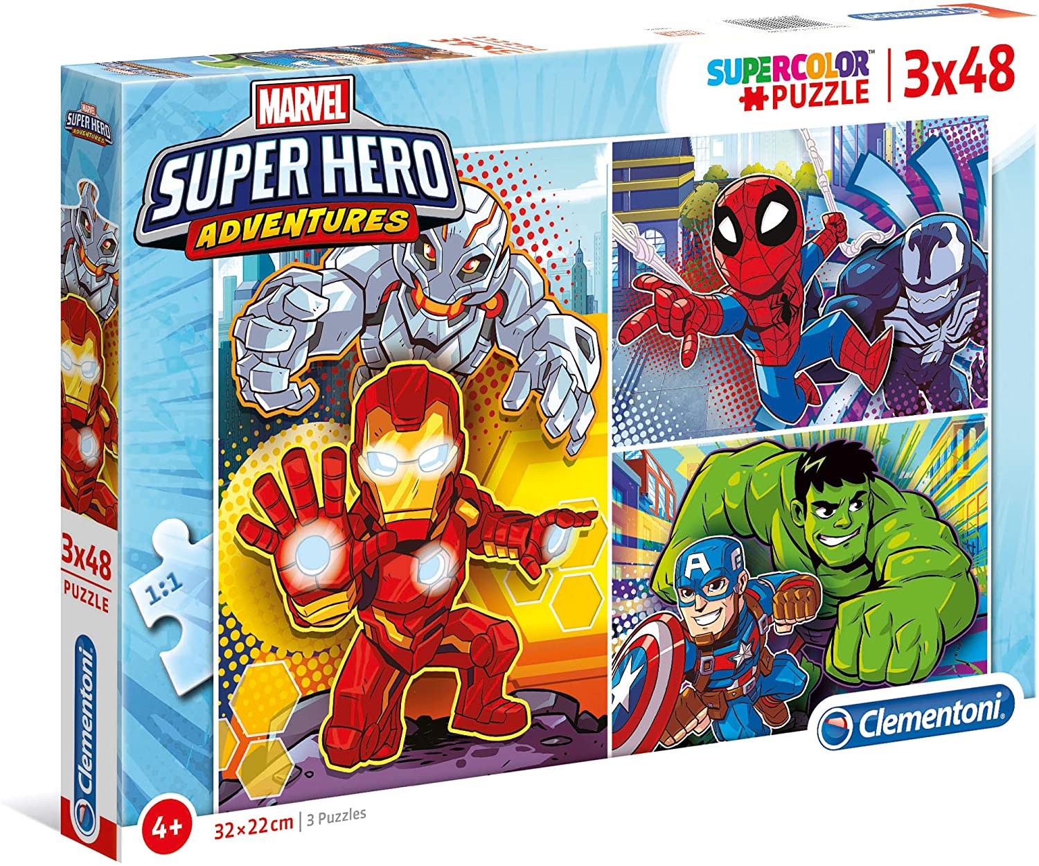 Puzzle Maxi Superhero Marvel 3x48pzs