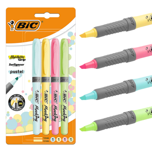 ROTULADOR FLUORESCENTE DE BOLSILLO PASTEL HIGHLIGHTER GRIP