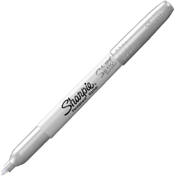 ROTULADOR SHARPIE PERMANENTE PLATA 