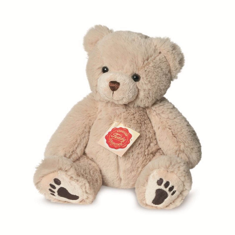 PELUCHE OSO BEIGE CON HUELLAS 23CM