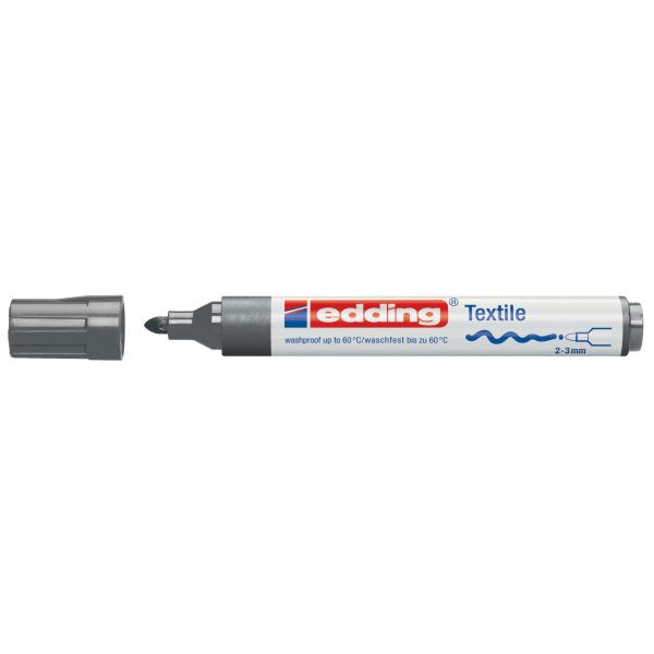 ROTULADOR PARA TELA EDDING 4500 CREATIVE COLOR GRIS 