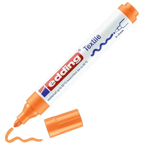 ROTULADOR PARA TELA EDDING 4500 CREATIVE COLOR NARANJA NEON 