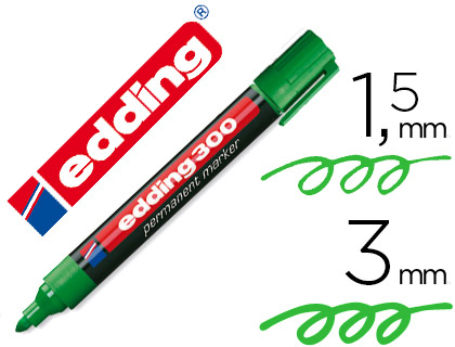 ROTULADOR EDDING 300 VERDE 