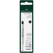 RECAMBIO PARA BOLIGRAFO FABER CASTELL INDELEBLE NEGRO 