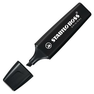 MARCADOR FLUORESCENTE PASTEL STABILO BOSS NEGRO-46 1 UNIDAD 