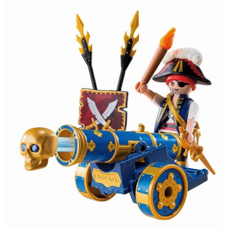 CAÑON INTERAC. AZUL PIRATA PLAYMOBIL