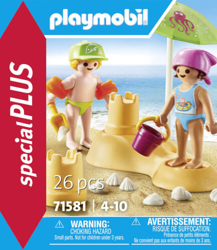 PLAYMOBIL -  NIÑOS CON CASTILLO DE ARENA