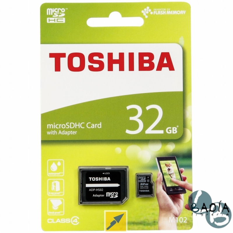 MEM MICRO SD 32GB TOSHIBA CL4 + ADAPT SD