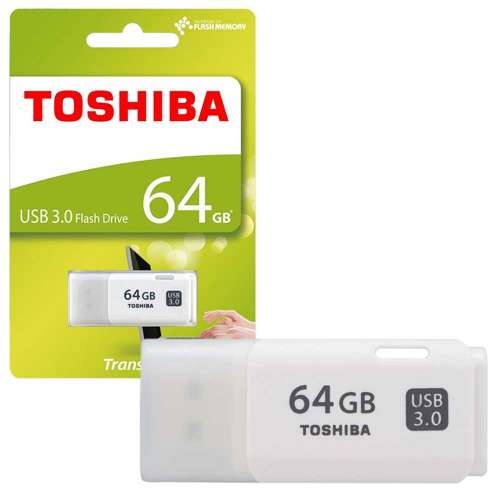 PENDRIVE 64GB USB3.0 TOSHIBA HAYABUSA BLANCO