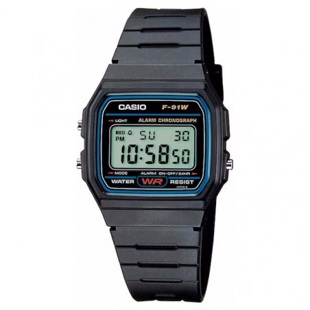 RELOJ DIGITAL CASIO F-91W-1YEG