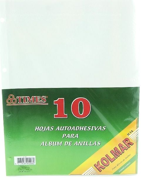 HOJAS ALBUM FOTOS x10 AUTOADHESIVAS