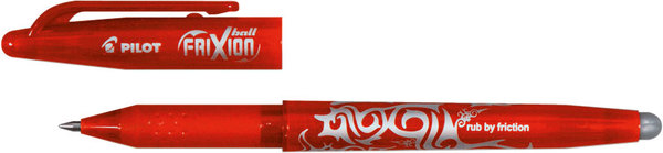 Boligrafo Pilot Frixion borrable 0,7 mm. ROJO 