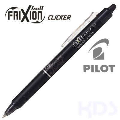 BOLIGRAFO FRIXION CLICKER BORRABLE NEGRO 