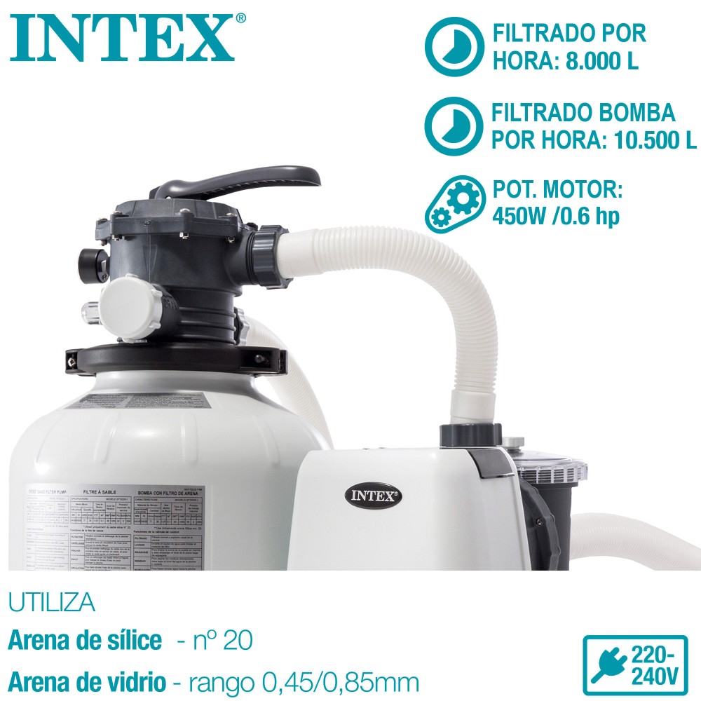 26648-DEPURADORA SX2800 FILTRO ARENA ELECTR (220V)-10500 L/H 