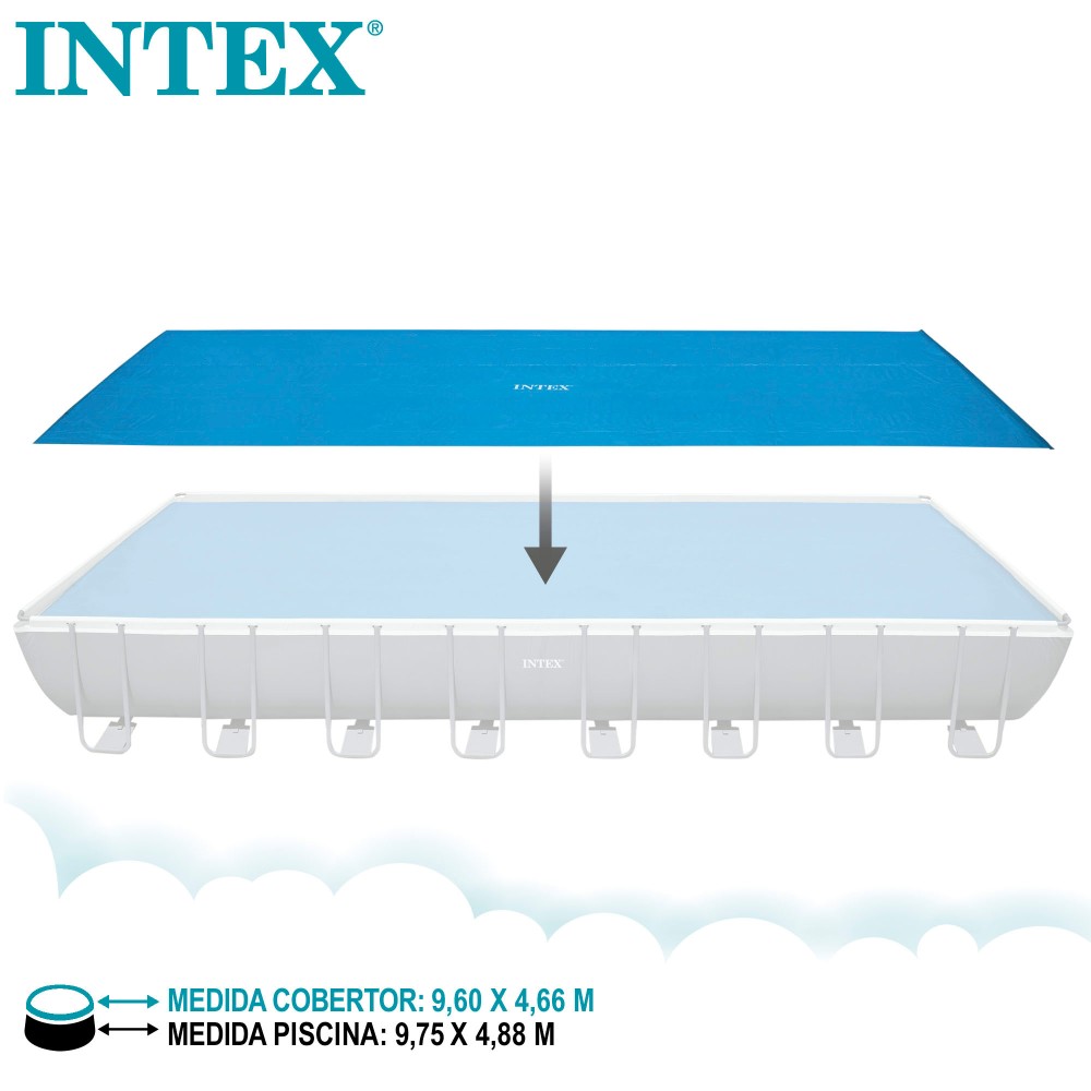 28018-COBERTOR SOLAR PISCINA FRAME RECTANGULAR - 960x466 cm | PISCINAS 975x488 cm 