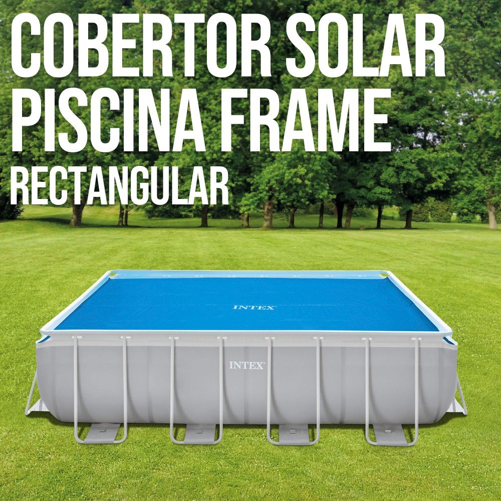 28028 - COBERTOR SOLAR PISCINA FRAME RECTANGULAR - 378x186 cm | PISCINAS 400x200 cm 