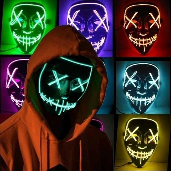 Máscara LED de Halloween