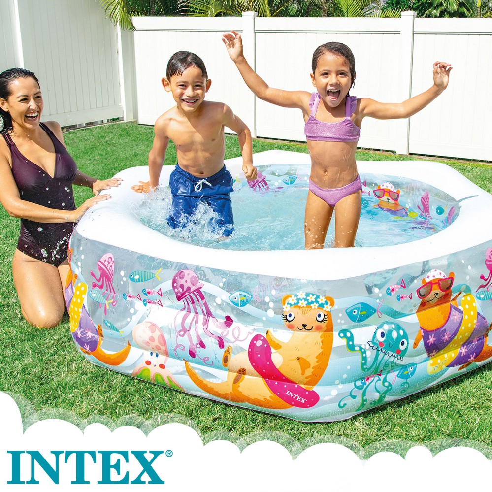 PISCINA HINCHABLE ACUARIO 191x178x61 cm - 510 L 