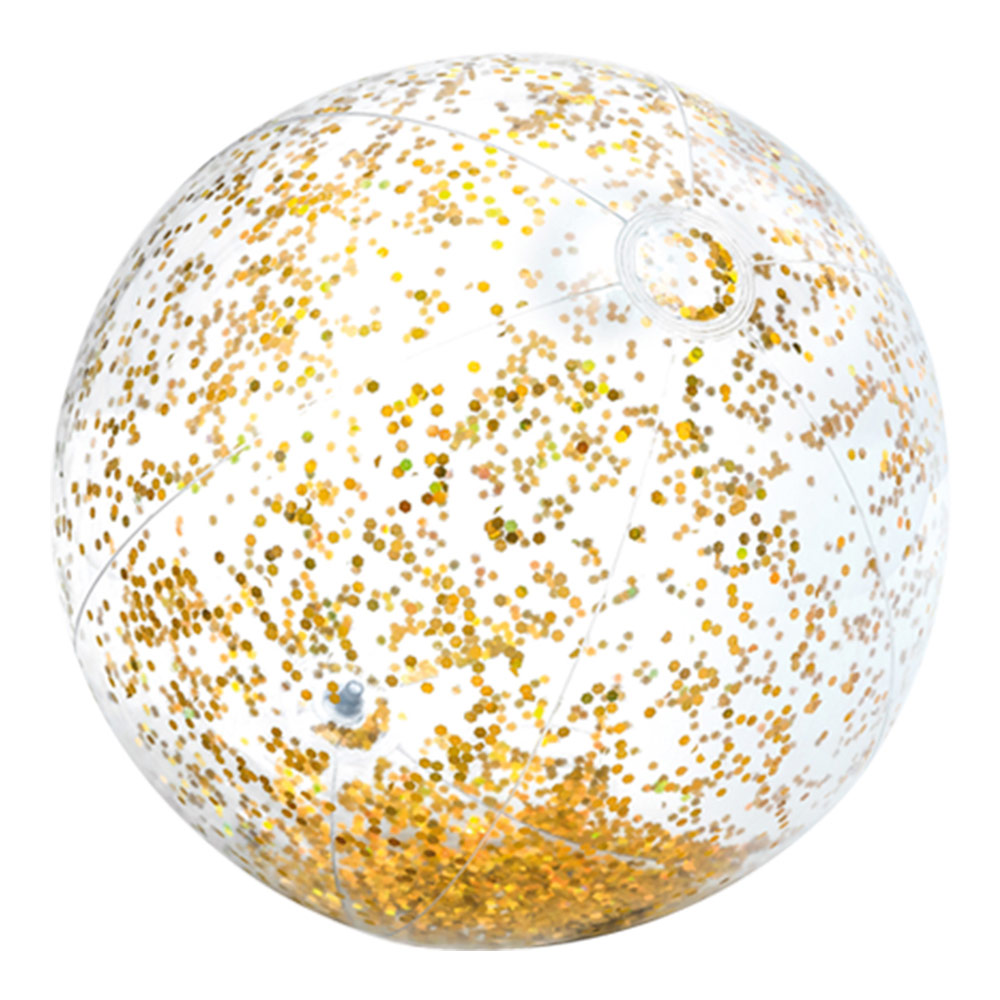 PELOTA TRANSPARENTE GLITTER +3A - D71 cm 