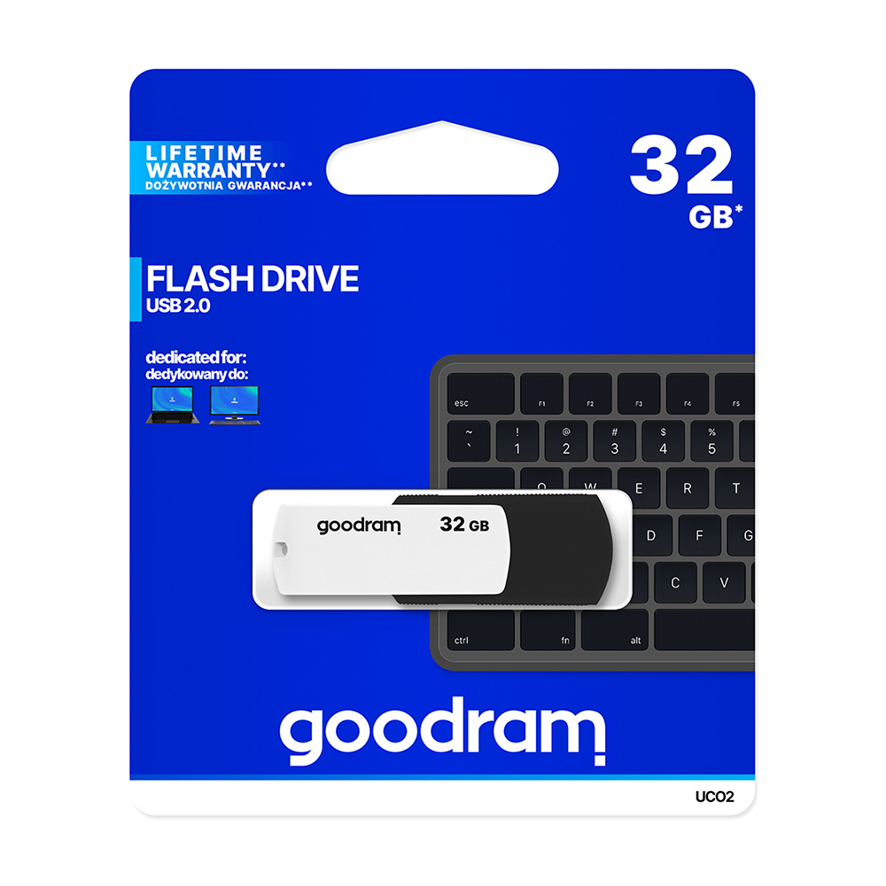 GoodRam Pen Drive 32GB USB 2.0 negro-blanco