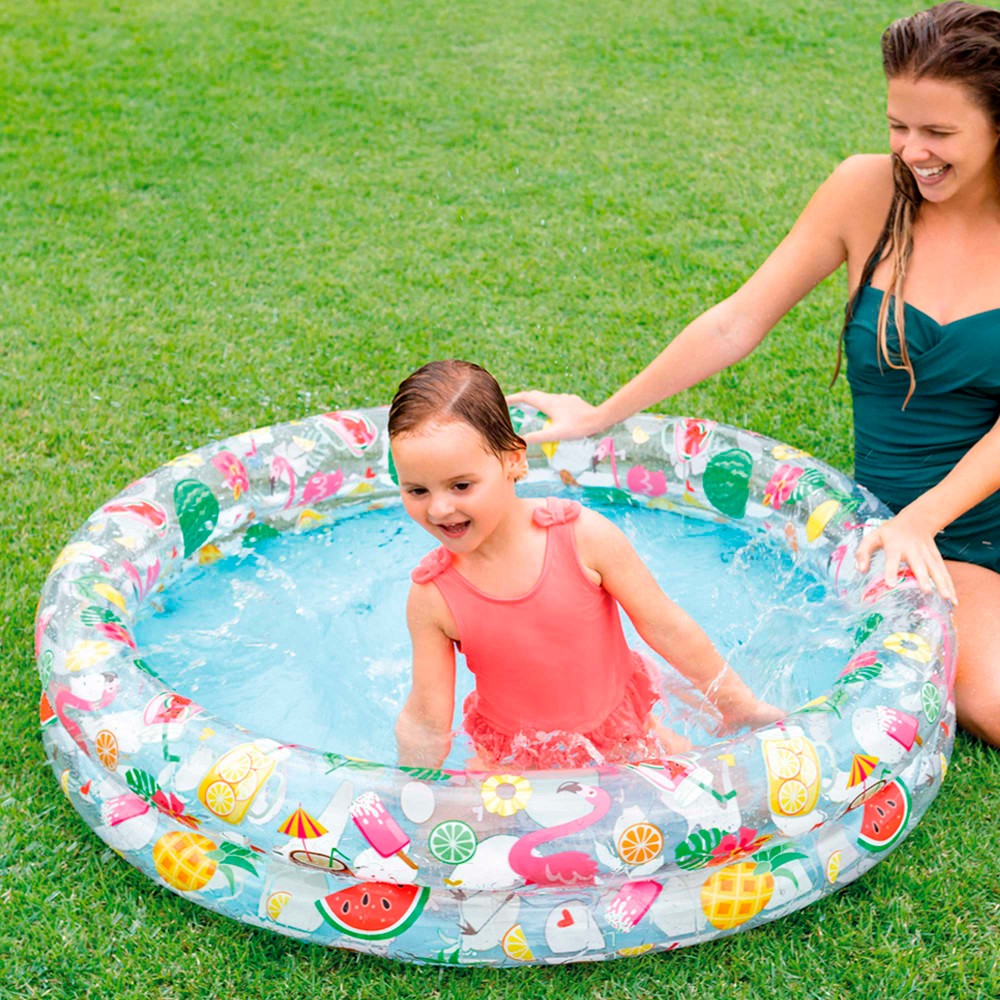 PISCINA HINCHABLE 2 AROS 122x25 cm - 150L- 