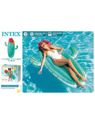 Intex - Colchoneta Hinchable Cactus 130x28x180 Cm