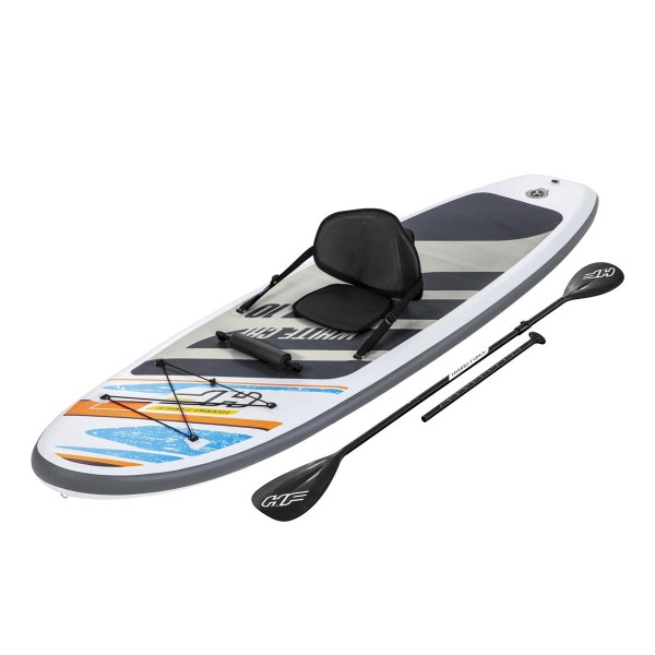 BESTWAY. HYDRO-FORCE. TABLA PADDLE SURF INFLABLE WHITE CAP CONVERTIBLE 305 X 84 X 12 CM. CON REMO LA