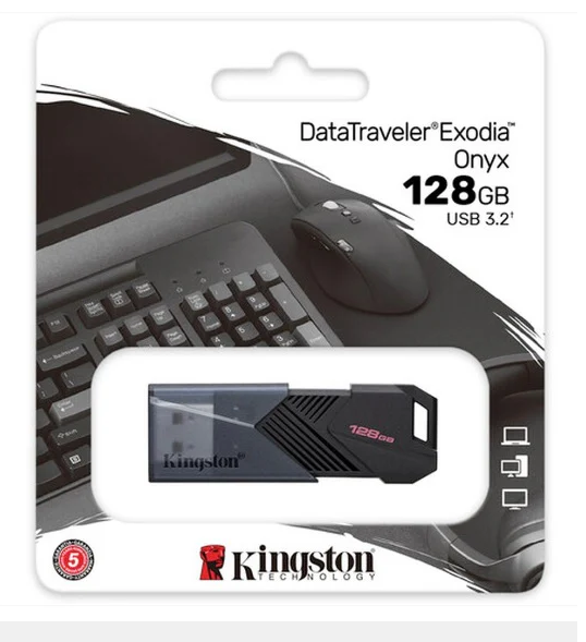 KINGSTON 128GB DATATRAVELER EXODIA ONYX MEMORIA USB