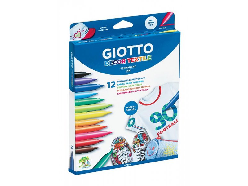 C/12 ROTULADORES GIOTTO DECOR TEXTILE