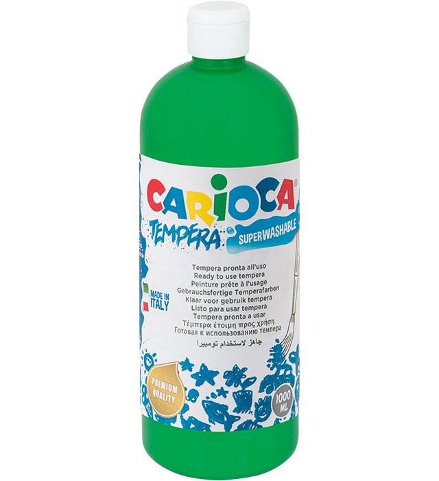 TEMPERA - BOTELLA 1000 ML VERDE 