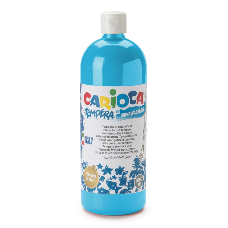 TEMPERA - BOTELLA 1000 ML AZUL CELESTE 