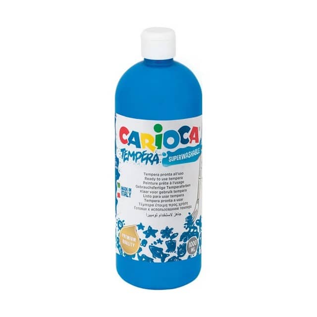 TEMPERA - BOTELLA 1000 ML AZUL CYAN 