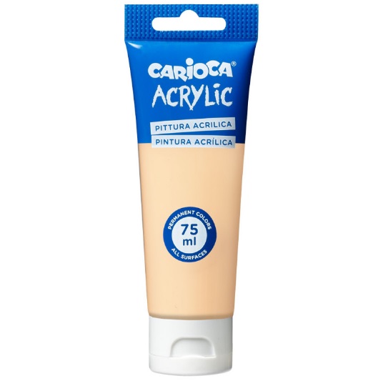 TUBO PINTURA ACRILICA CARIOCA 75ML ROSA SALMON 