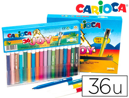Rotuladores Carioca Joy - caja de 36 colores 
