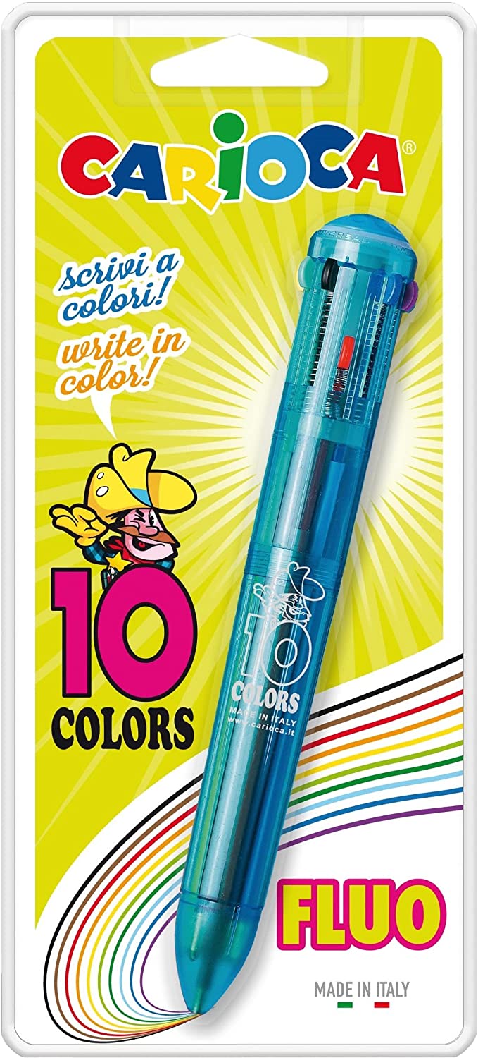 Boligrafo de 10 colores Fluo Style colores surtidos
