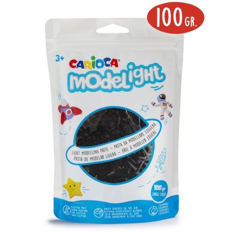 PASTA DE MODELAR LIGERA 100GR NEGRO 