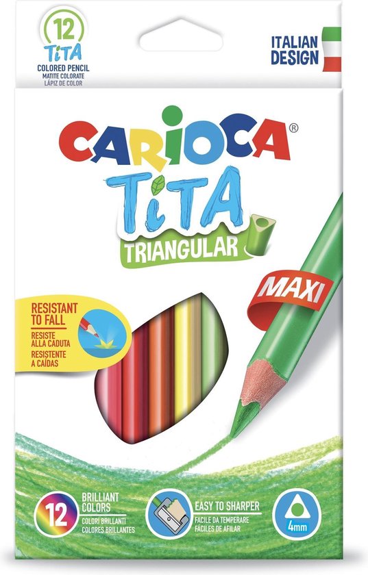 CAJA 12 LAPIZ TITA MAXI TRIANGULAR