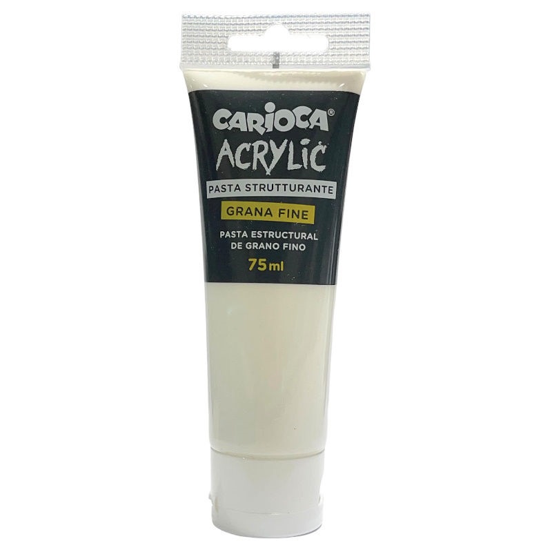 TUBO PASTA ESTRUCTURAL GRANO FINO CARIOCA ACRYLIC 75ML