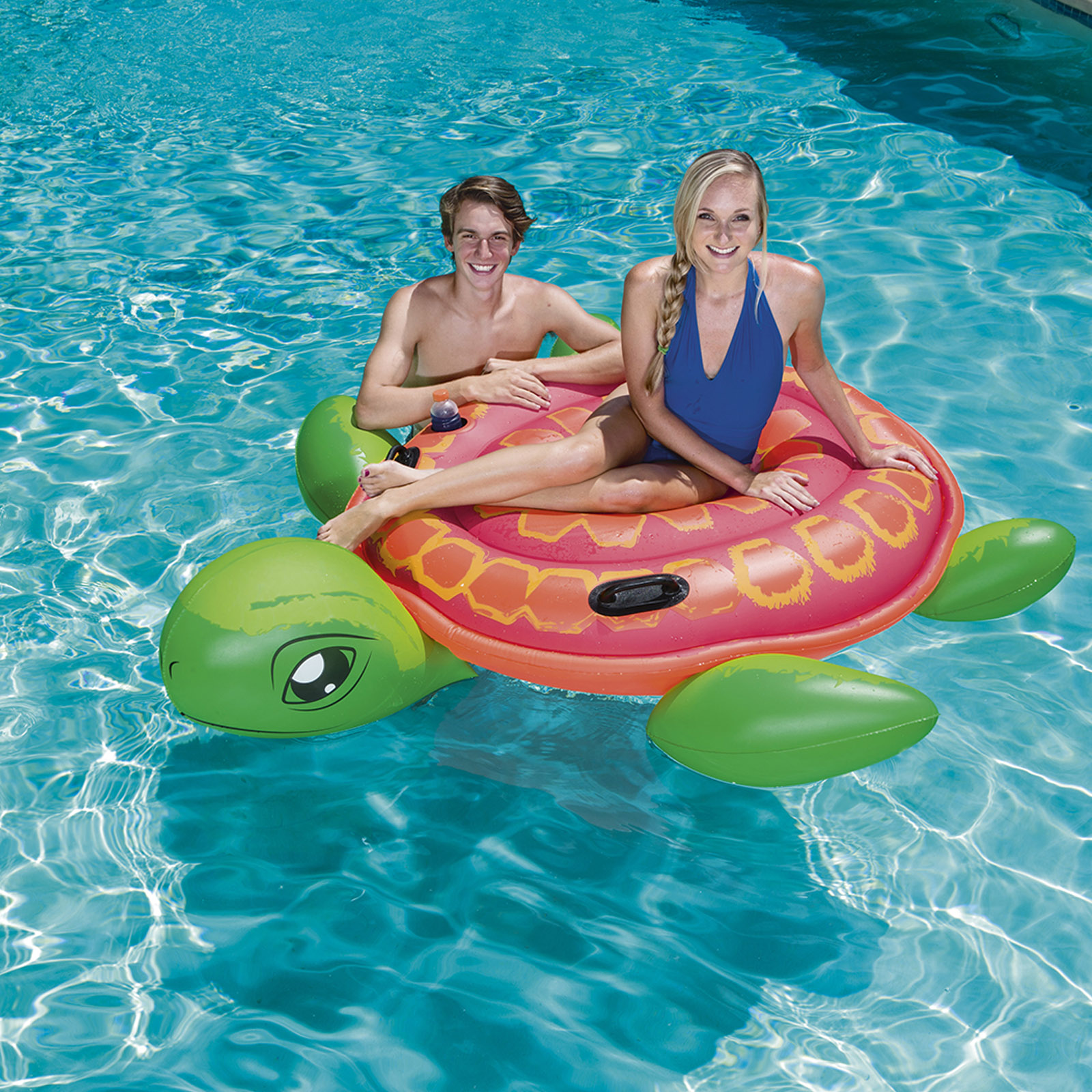 BESTWAY. COOLERZ. TORTUGA INFLABLE GRANDE CON ASAS 186 X 170 CM