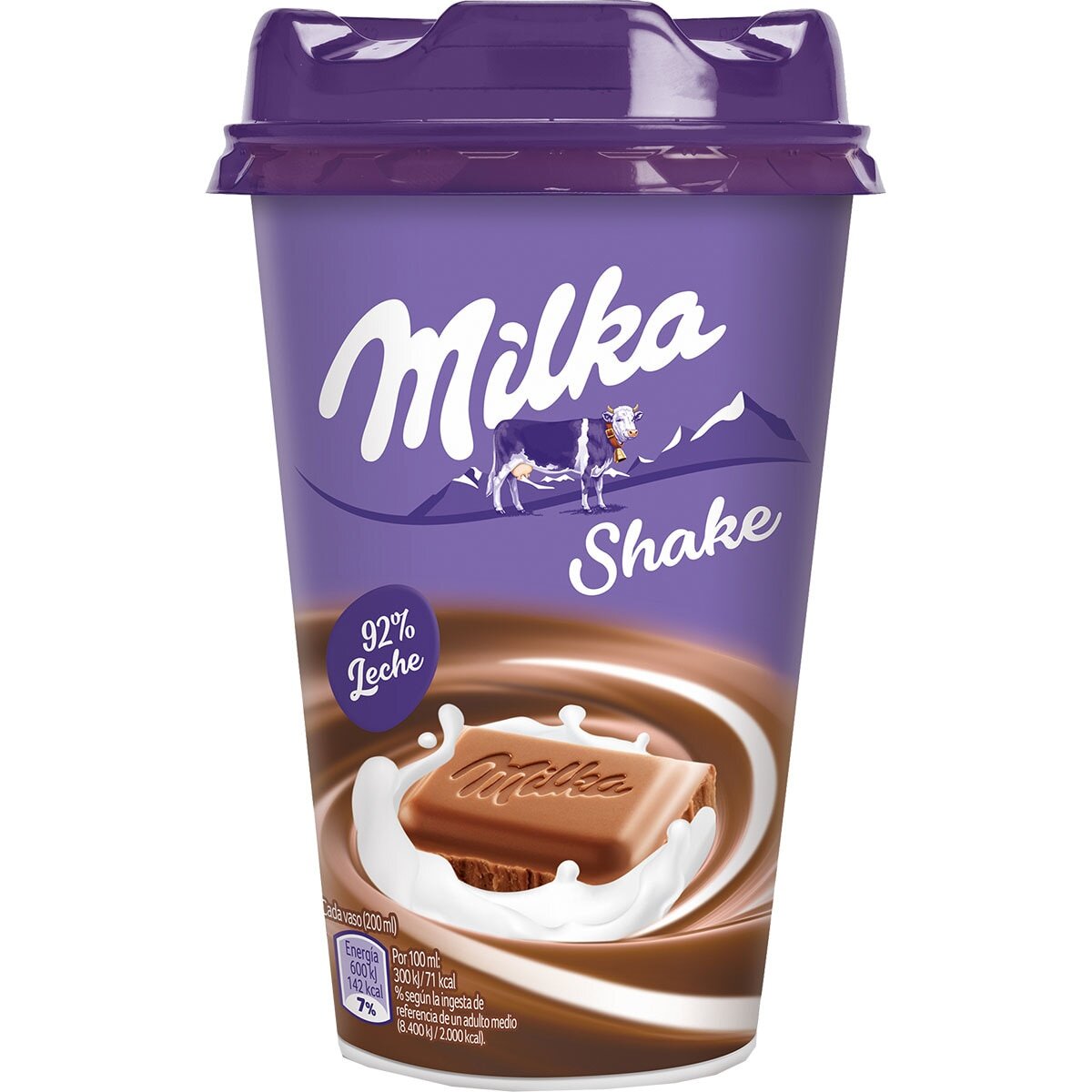 BATIDO DE CHOCOLATE C/LECHE MILKA SHAKE 200ML