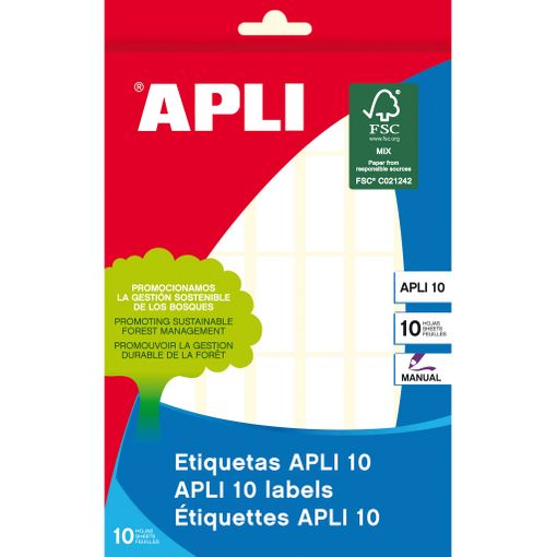 ETIQUETAS ADHESIVAS APLI 12x30mm 