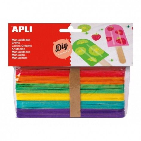 PALO DE POLO DE COLORES SURT. 150X18MM x 40UND.