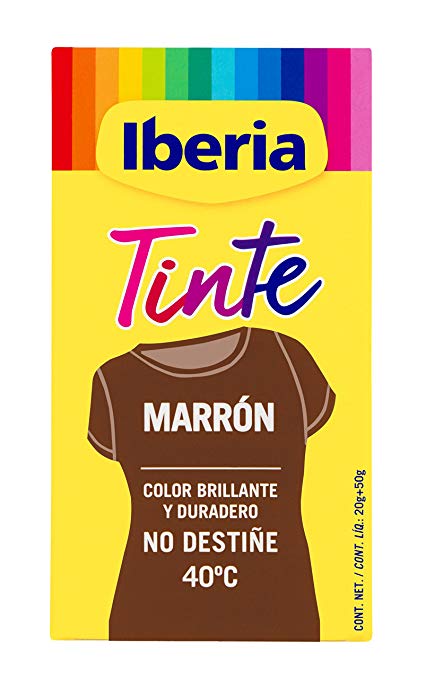 IBERIA TINTE PARA ROPA MARRON 