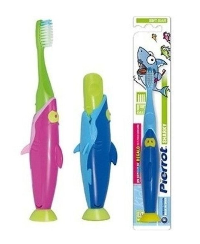 CEPILLO DENTAL INFANTIL SHARKY (2-8 AÑOS) 