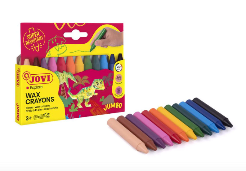 CERAS WAX CRAYONS JUMBO x 12 JOVI