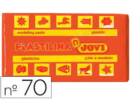 PLASTILINA 50 GRMS. ART. 70 NARANJA 