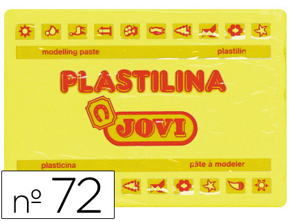 PLASTILINA JOVI 350G ART. 72 AMARILLO CLARO 