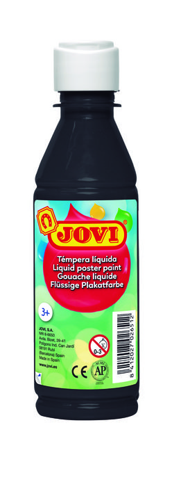 Tempera líquida jovi escolar 250 ml NEGRO 