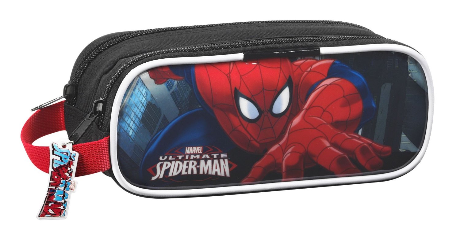 Spiderman - Portatodo doble, 21 x 8 x 6 cm